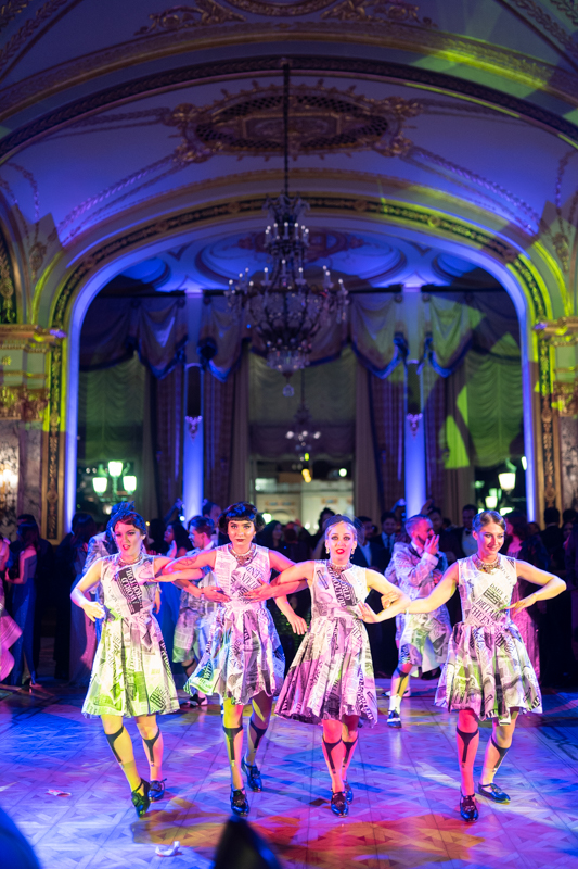 dancers perfomance in hotel de paris Monaco during a wedding party