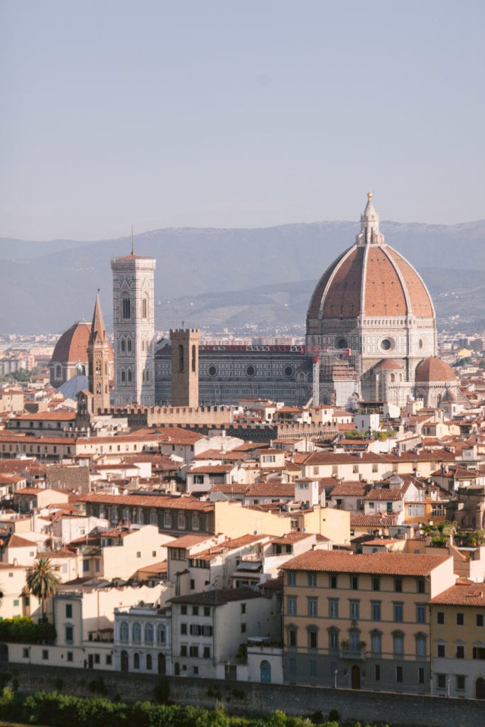 View over florence in tuscany Italy